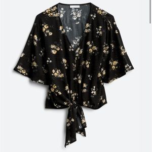 Women’s tie front blouse